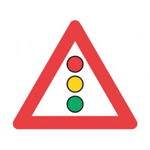 A19 vejskilt 70 cm. Lyssignal advarselstavle