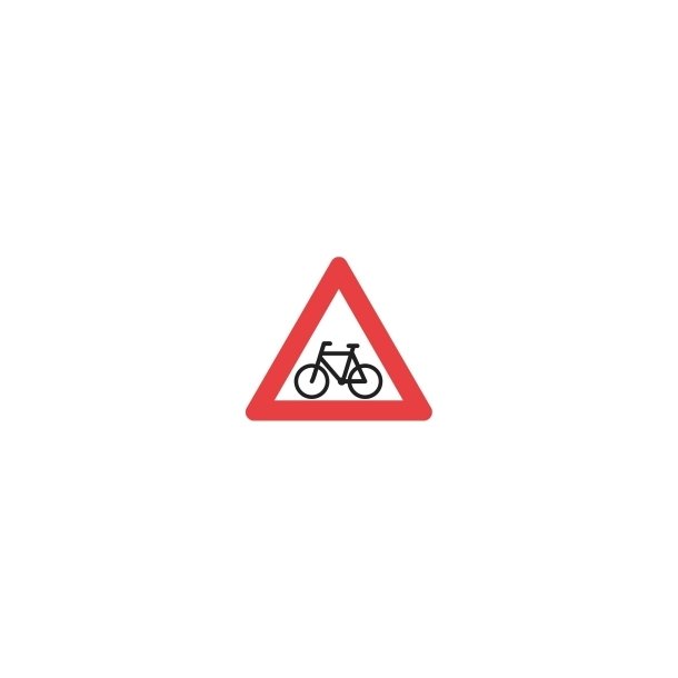 A21 vejskilt 90 cm Cyklister advarselstavle