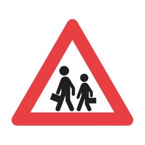 A22 vejskilt 90cm Brn.  advarselstavle