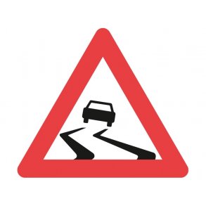 A31, vejskilt 90 cm. Glat vej