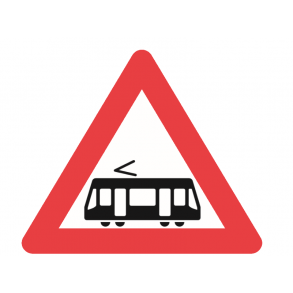 A71, advarselstavle 70 cm, Letbane 