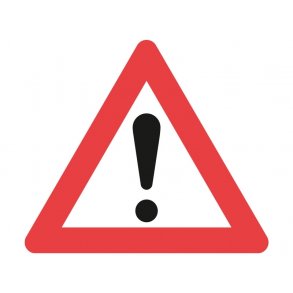 A99, vejskilt 70 cm. Anden fare