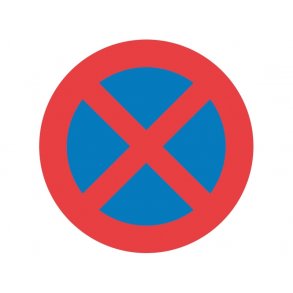 C61, 50 cm. Standsning forbudt