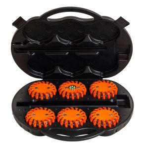 Mini Flash LED light Orange - 6 pak