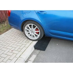 Kanstensrampe H: 110 mm. Sort