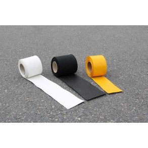  Gul stribe 5meter x 10cm. 6 ruller.