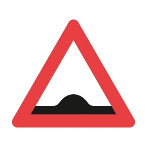 A36, vejskilt 70 cm. Bump