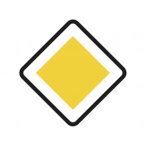 B16, vejskilt 50x50 cm. Hovedvej