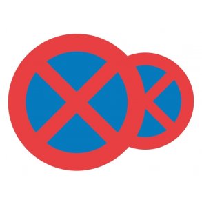 C61, 70 cm. Standsning forbudt, - Dobbeltsidet