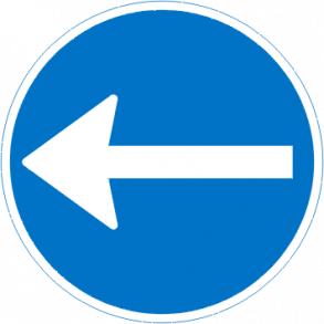 D11.2 50 cm. Pbudt krselsretning