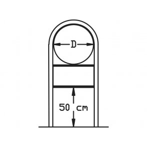 Lav galge 70 + 30x70 cm