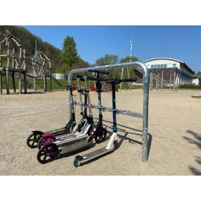 Lbehjulsstativ Hj - 6 pladser